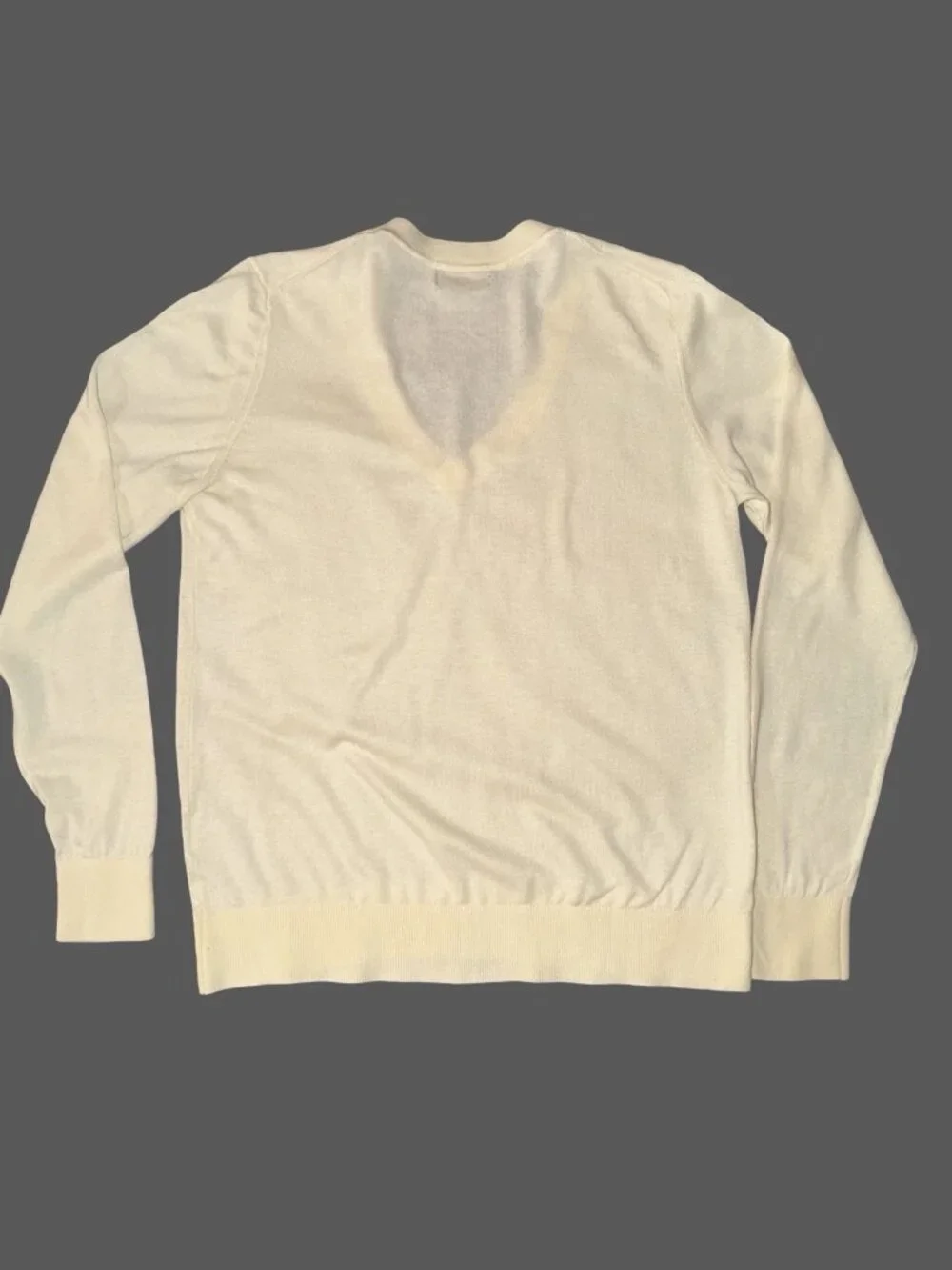 Quince Lightweight Cotton Cashmere V-Neck Sweater Butter Yellow Medium Luxurious